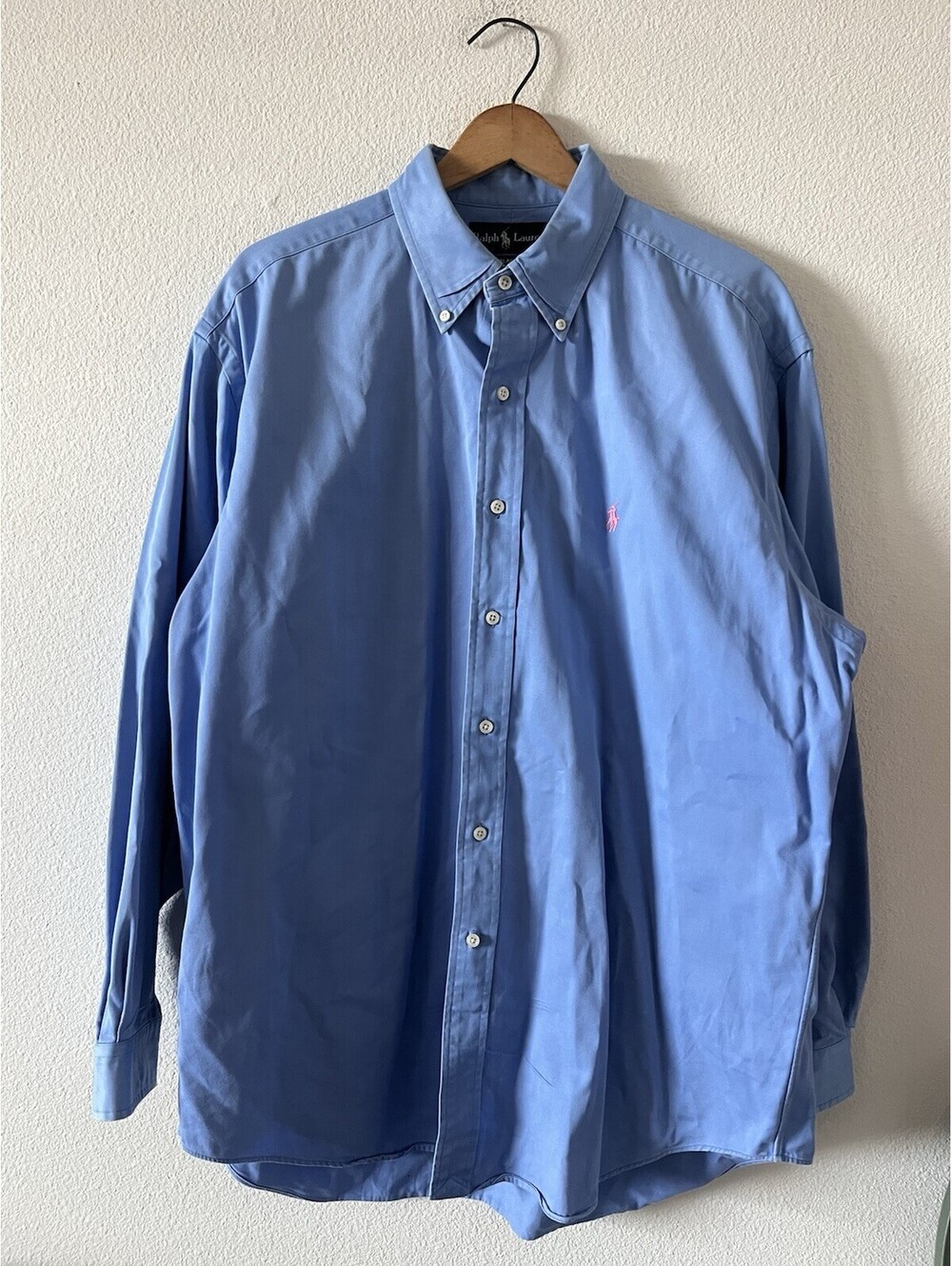 Vintage Ralph Lauren Blake Blue Oxford Button Down Shirt L
